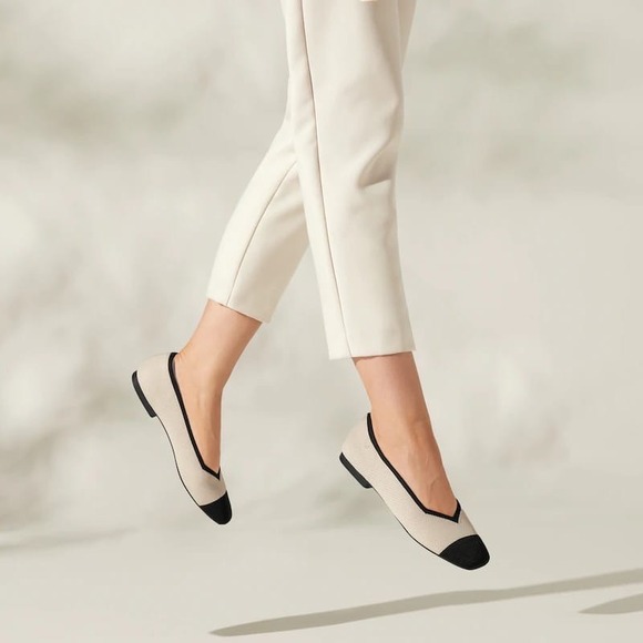 Vivaia Shoes - VIVAIA Margo‎ 2.0 Square Toe Flats Comfort Arch Support Sustainable EU 39 US 8